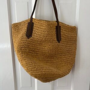 J. Crew natural market tote